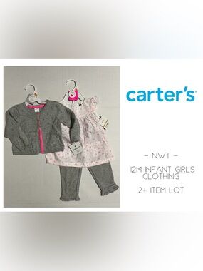 🆕CARTER’S - 12M - NWT - INFANT GIRLS 2+PC FLORAL OUTFIT LOT